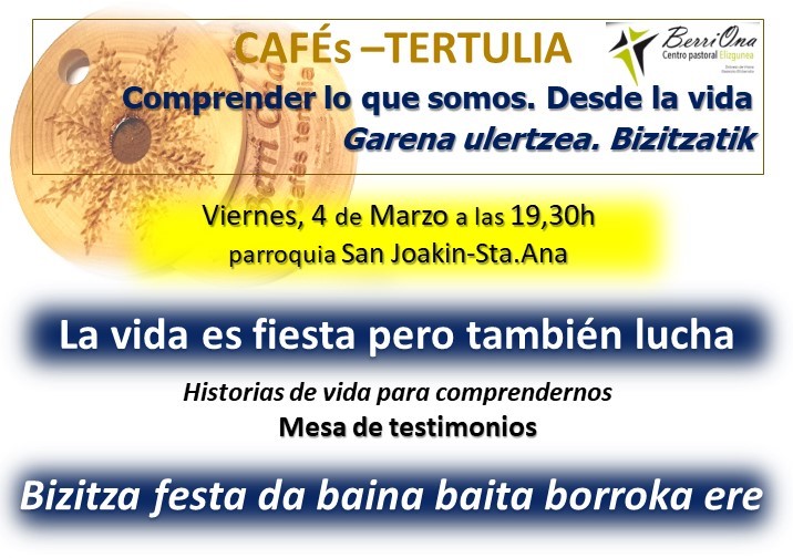 imagen Mesa de testimonios en el Café-Tertulia. 4 marzo